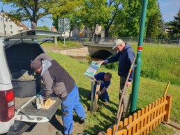 Bau Infotafel Schwibbogen